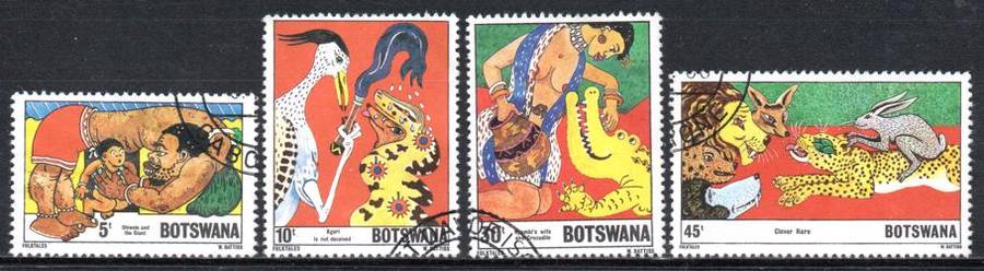 Botswana - 1980 Folk Tales Set Used SG 468-471