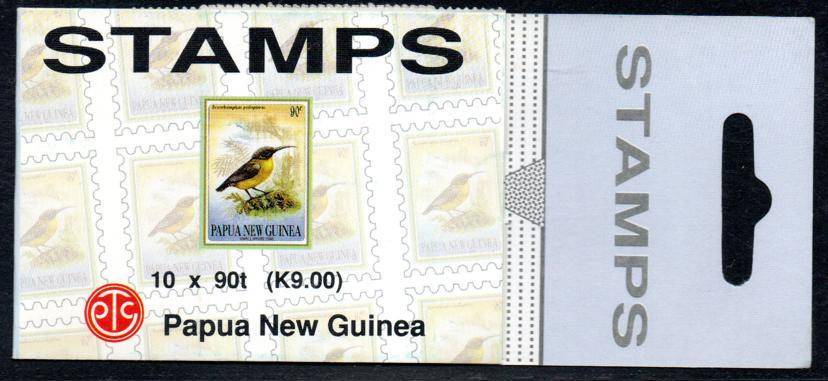 Papua New Guinea - 1993 Small Birds K9.00 Booklet with tab MNH SG SB9a