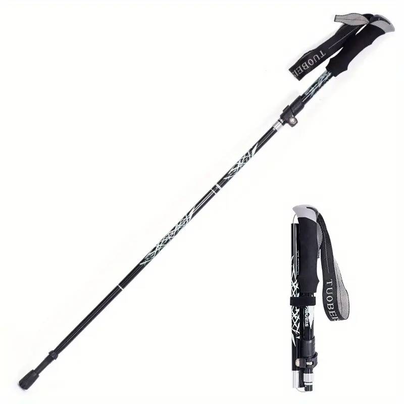 Lightweight foldable/ ultra compact hiking/trekking pole (black)