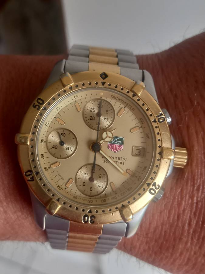 Vintage tag chronograph automatic