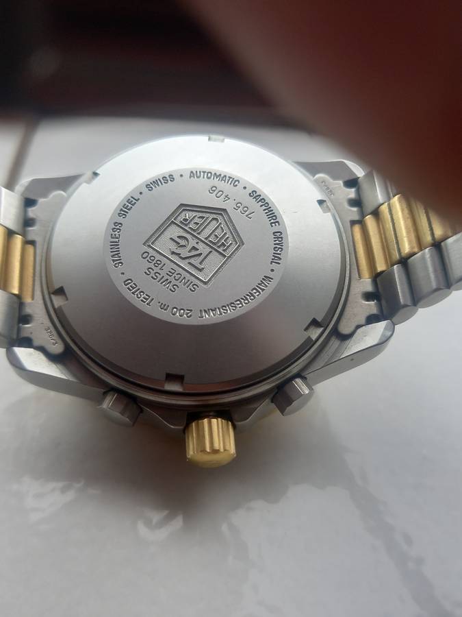 Vintage tag chronograph automatic