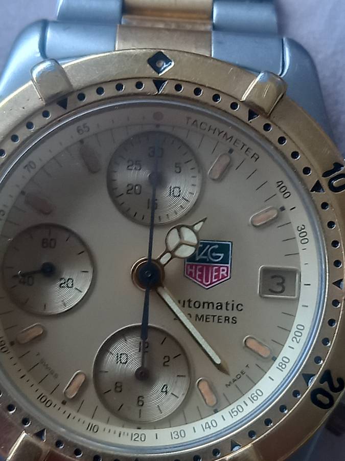 Vintage tag chronograph automatic