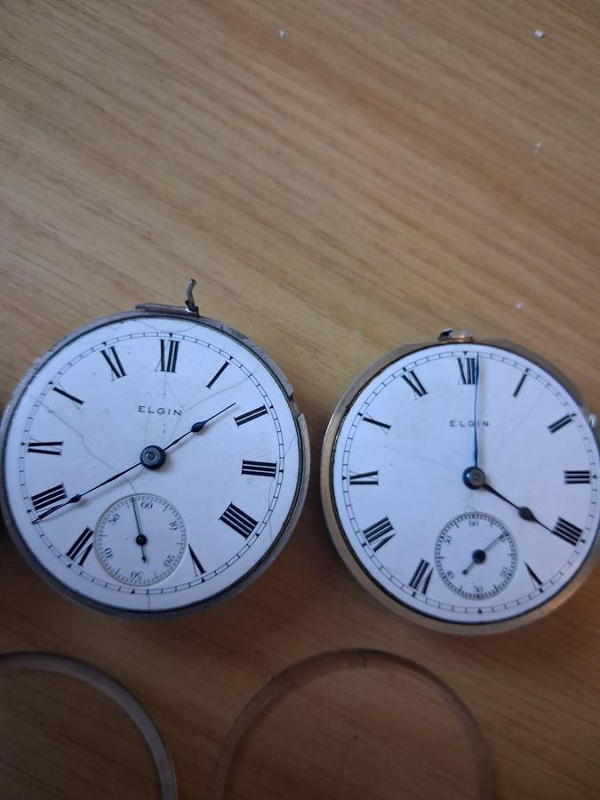 3x vintage pocket watches