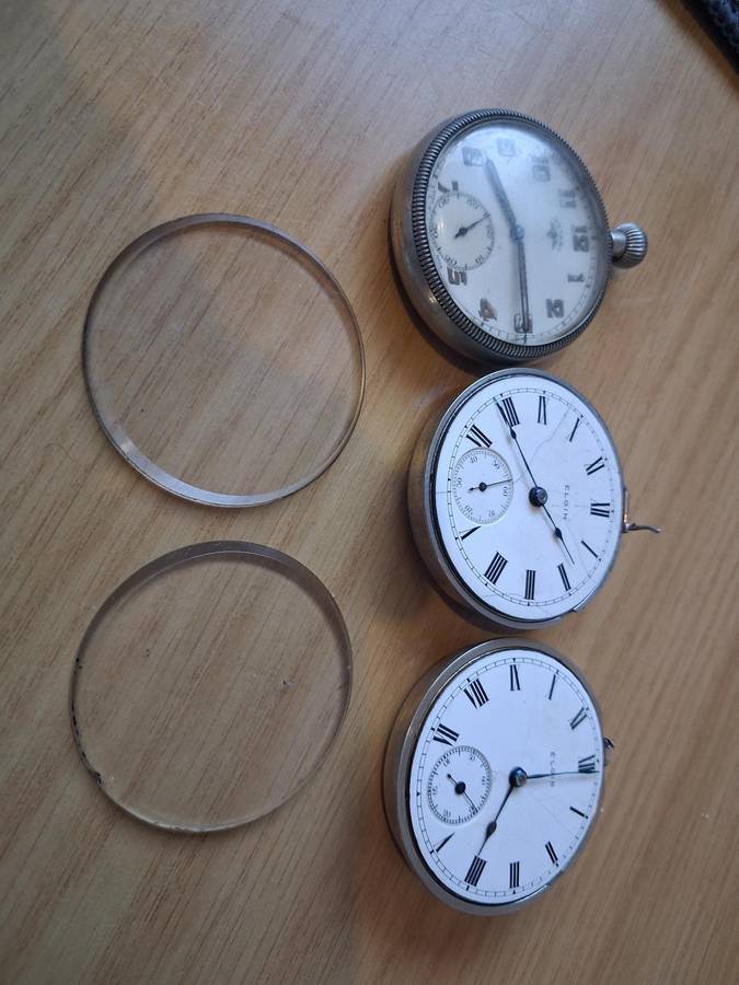 3x vintage pocket watches