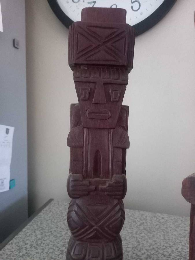 Vintage Hand Carved African Ashanti Fertility Folk Art Sculpture