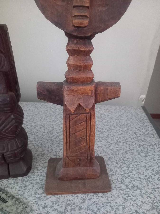 Vintage Hand Carved African Ashanti Fertility Folk Art Sculpture