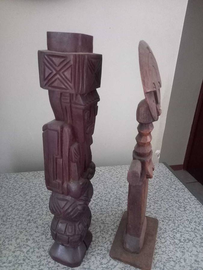 Vintage Hand Carved African Ashanti Fertility Folk Art Sculpture