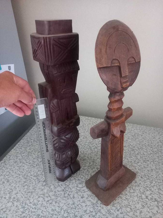 Vintage Hand Carved African Ashanti Fertility Folk Art Sculpture