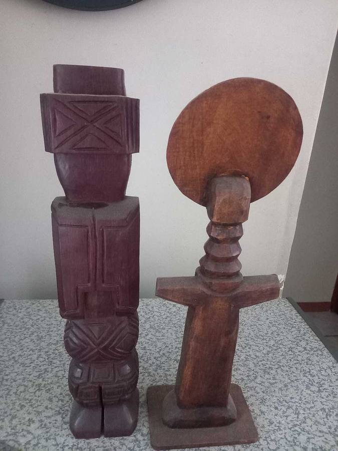 Vintage Hand Carved African Ashanti Fertility Folk Art Sculpture