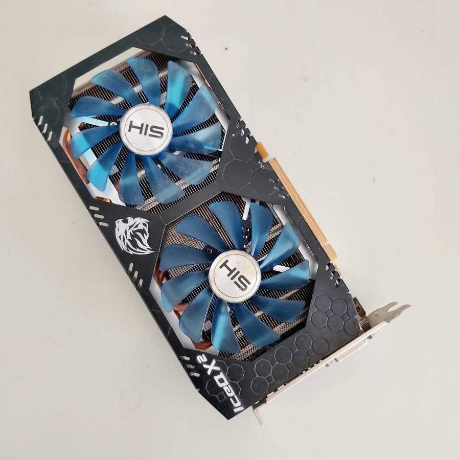 HIS ICE X2 RX580 8GB GDDR5 Graphics Card**Only 1 fan working** Sold As IS