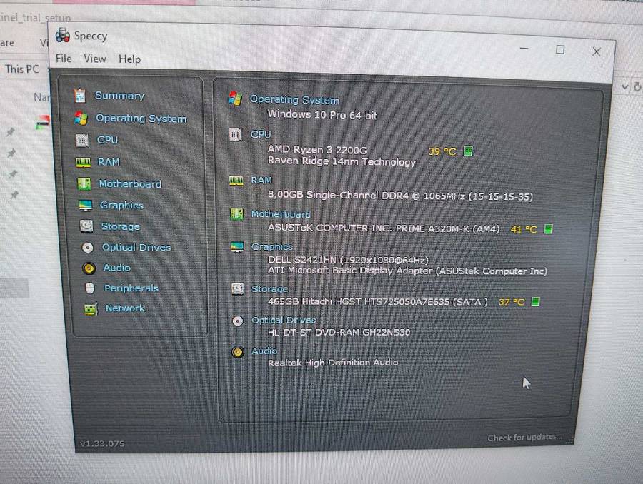 Ryzen 3 2200G PC**8GB DDR4 Ram**500GB HDD**Asus Board