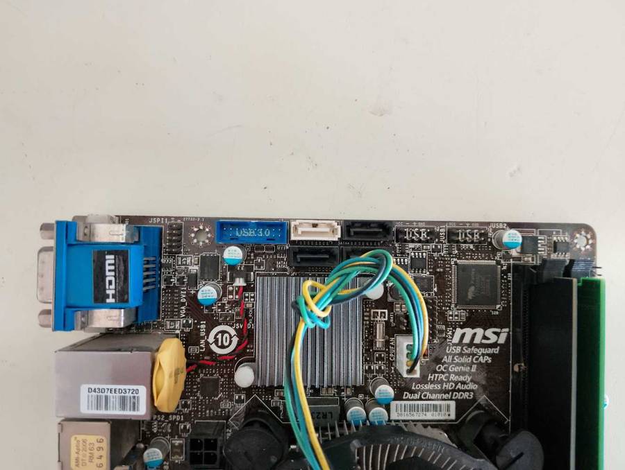 MSI B75 ITX Motherboard Combo**Intel Core i3**3GB Ram**