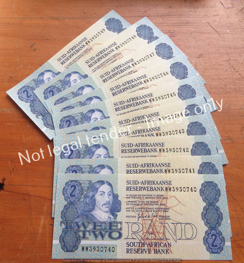 10 x GPC De Kock R2 Replacement Notes WW #3930740 to 49
