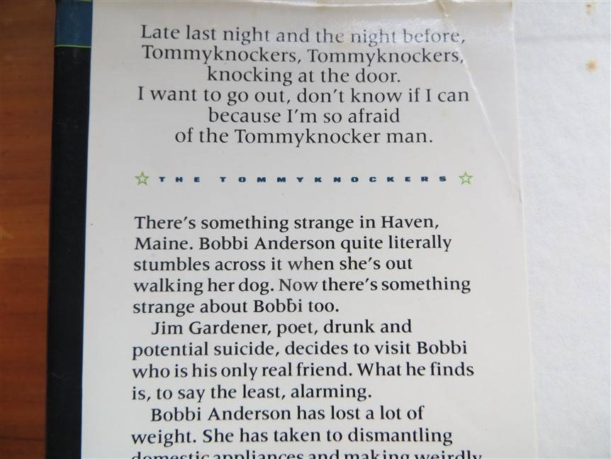 Stephen King - The Tommy-Knockers - 1988 Hardcover