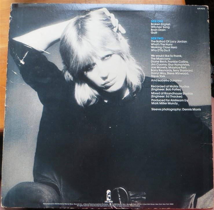 Marianne Faithful - Broken English - Vintage Vinyl LP Vinyl Poor / Cover VG