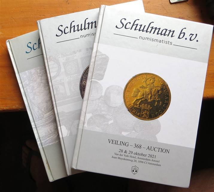 3 x Schulman Numismatists Auction Catalogues - Great Reference - Hardcover