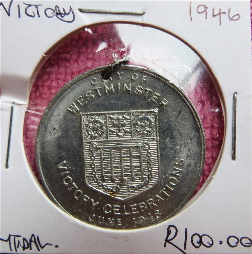 1946 Victory Celebrations medallion