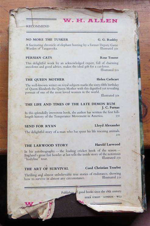A Hunter's Story - C.J.P Ionides Autobiography - 1965 Hardcover
