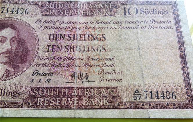 De Kock 10 Shillings Notes - Prefix A96 & A97 - Bid Per Note