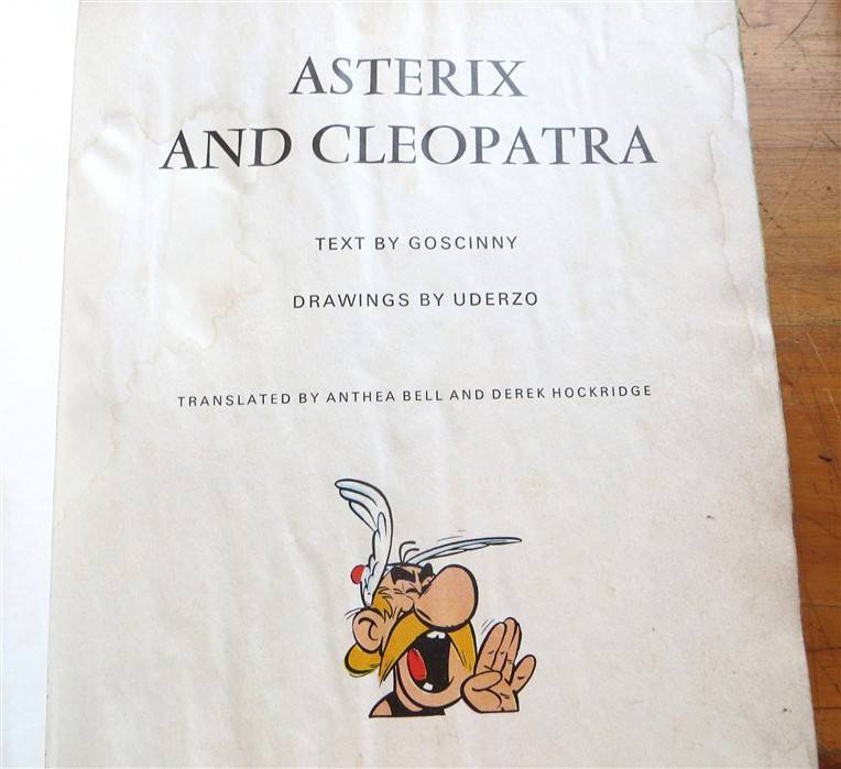 Asterix & Cleopatra - Comic Book - Goscinny & Uderzo - Water Damage Rescue