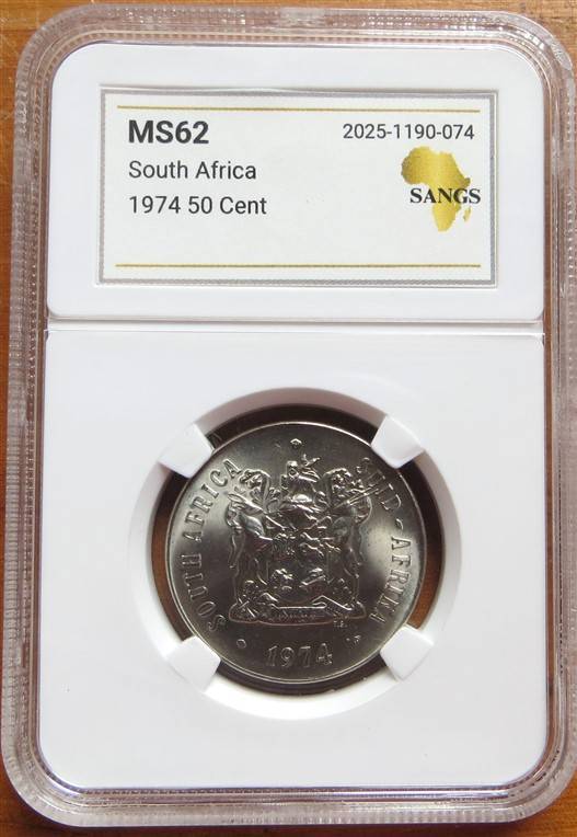 1974 RSA 50c SANGS MS62