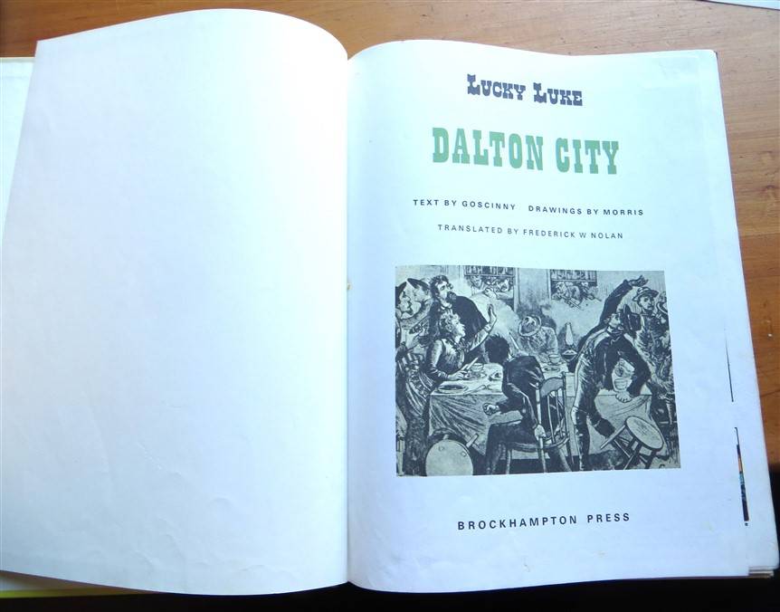 Dalton City - Vintage 1973 Hardcover - Lucky Luke - Morris & Goscinny Comic
