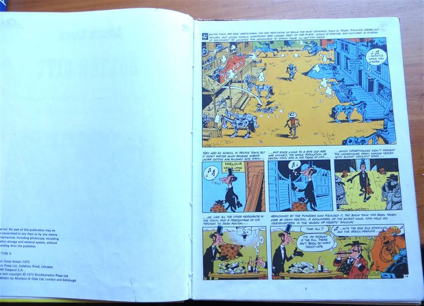 Dalton City - Vintage 1973 Hardcover - Lucky Luke - Morris & Goscinny Comic