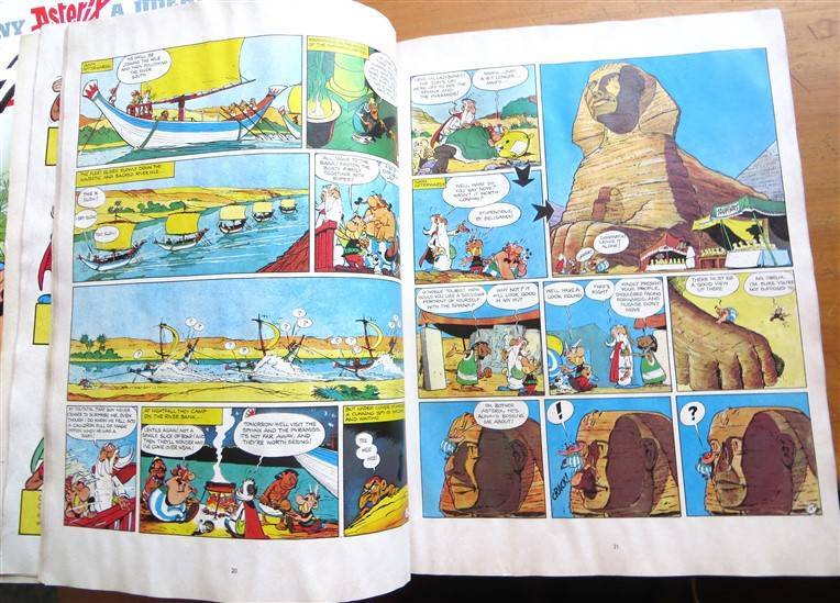 Asterix & Cleopatra - Comic Book - Goscinny & Uderzo - Water Damage Rescue