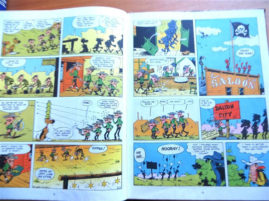 Dalton City - Vintage 1973 Hardcover - Lucky Luke - Morris & Goscinny Comic