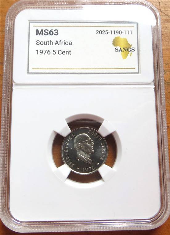 1976 RSA 5c SANGS MS63