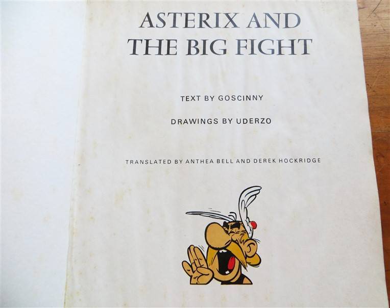 Asterix & the Big Fight - Comic Book - Goscinny & Uderzo - Water Damage Rescue