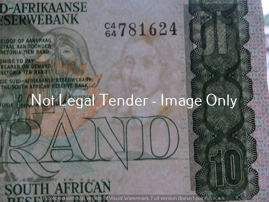 2 x GPC De Kock 10 Rand Notes in Sequence #C464 781623-4