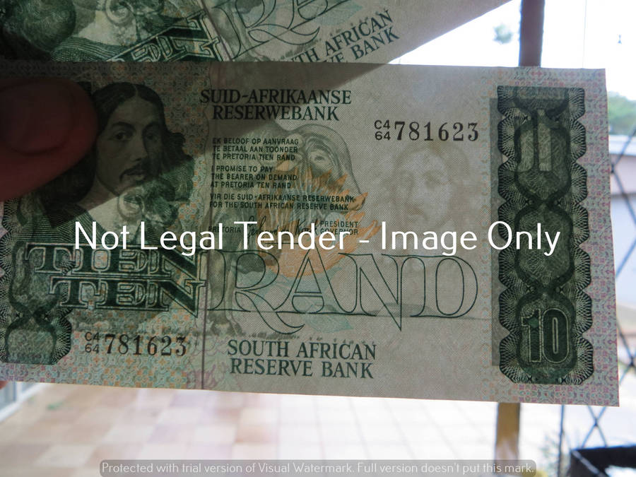 2 x GPC De Kock 10 Rand Notes in Sequence #C464 781623-4