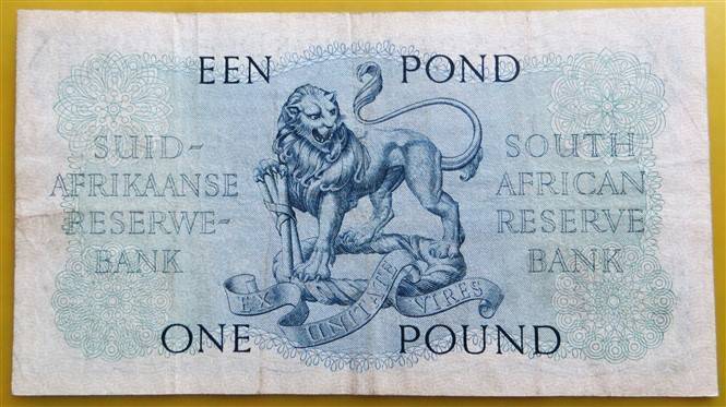 MH De Kock 1 Pound Note #B51 106156