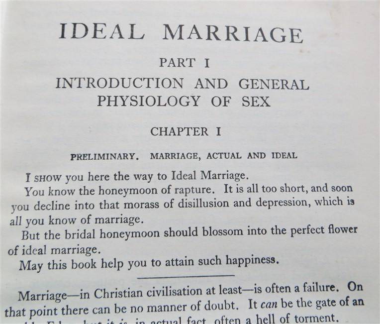 (1949) Ideal Marriage - Its Physiology & Technique 1st Ed. by Th. H.Van De Velde M.D