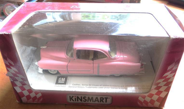 1953 Pink Cadillac Coupe - Mint in Box - Kinsmart 1:43