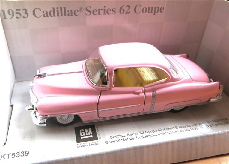 1953 Pink Cadillac Coupe - Mint in Box - Kinsmart 1:43