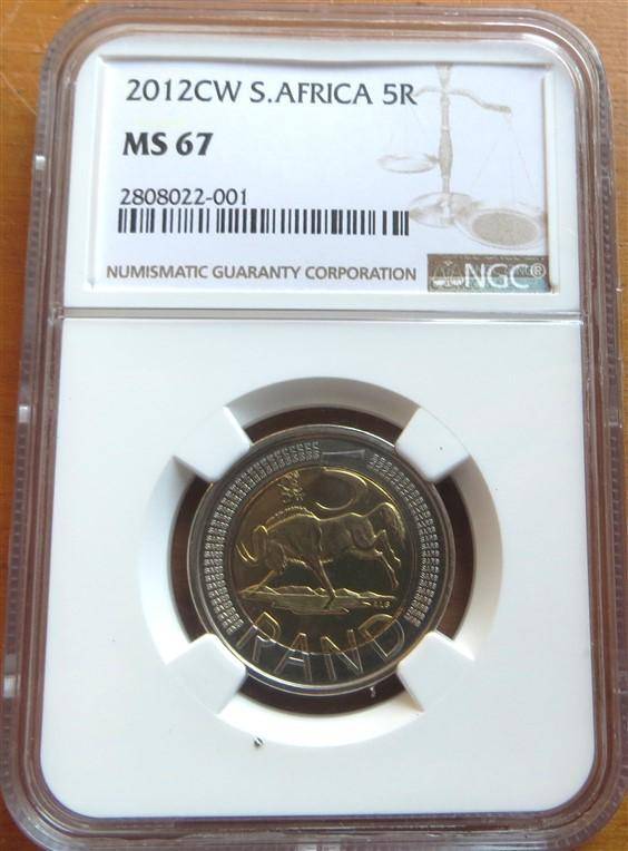 2012 Coinworld RSA R5 NGC MS67