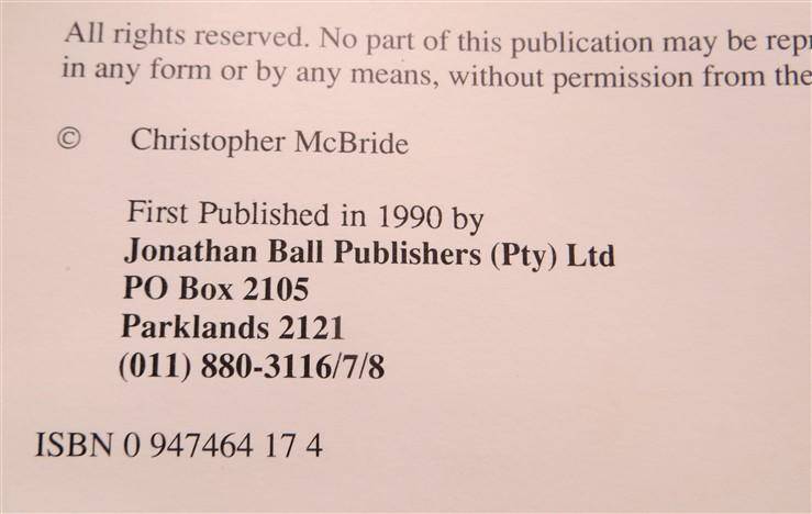 Liontide - Christopher McBride - Signed twice by Author (1990)