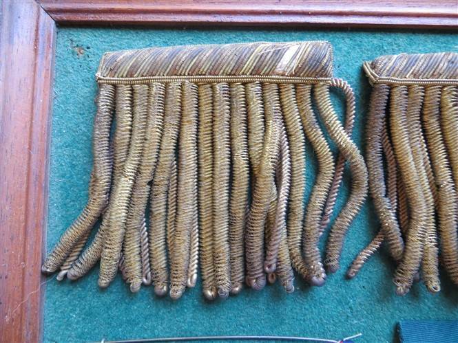Assorted Medal Bars Displayed on a framed Tray - Not Attached