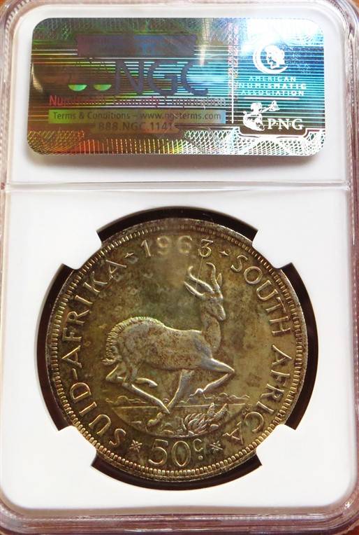 1963 5 Shillings Crown Silver NGC PF64