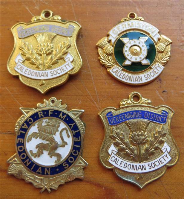 4 x Caledonian Pendant Badge Lot