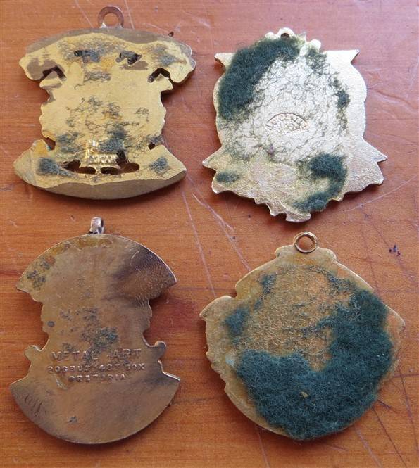 4 x Caledonian Pendant Badge Lot