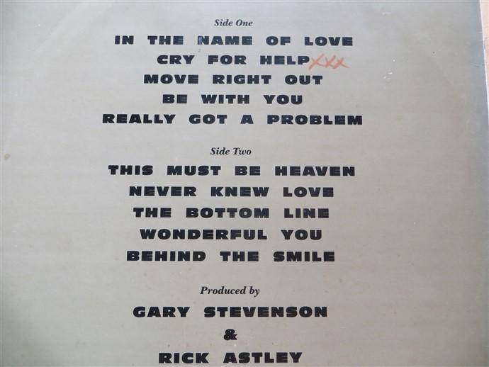 Rick Astley - Free -  Vintage Vinyl LP