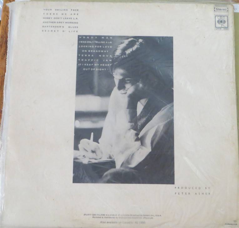 James Taylor J.T Vintage Vinyl LP - VG