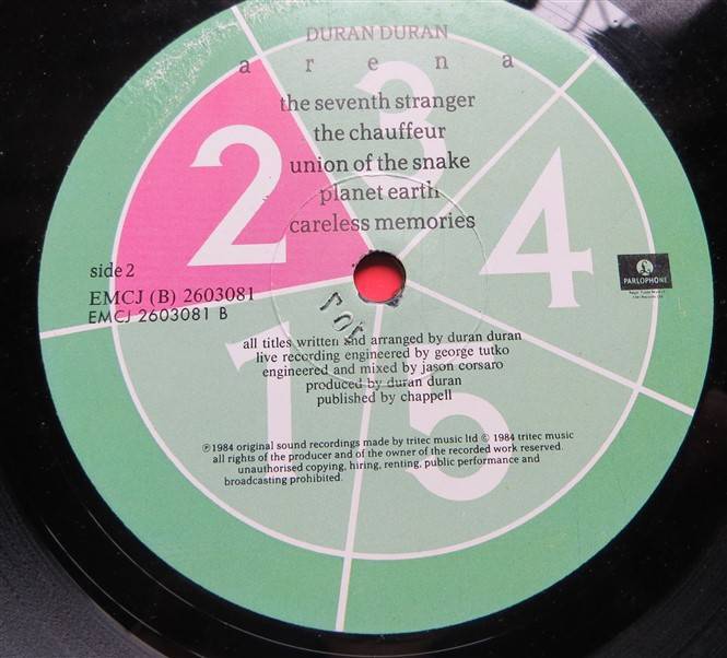 Duran Duran - Arena - LP Vintage Vinyl - VG