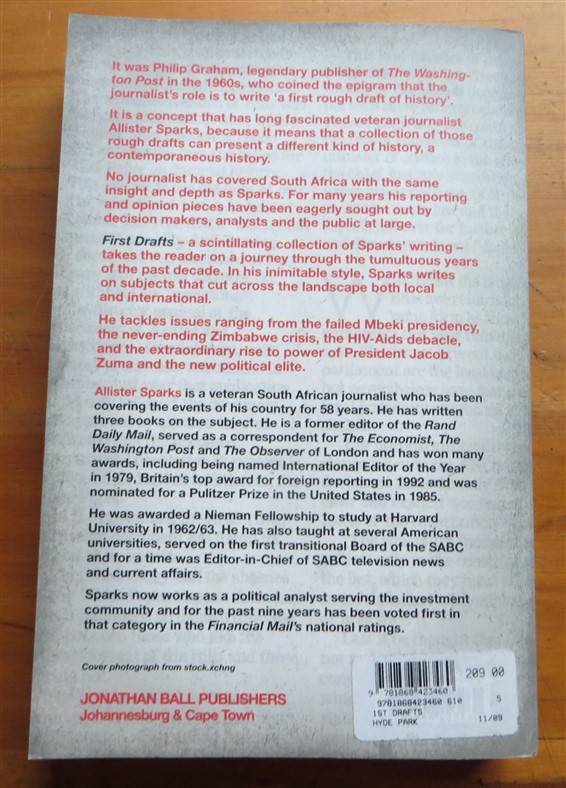 First Drafts - Allister Sparks