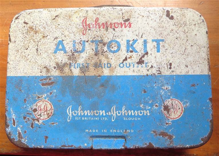 Vintage Car First Aid Kit - J&J - Made in England