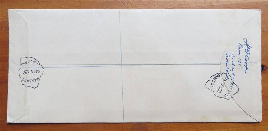 Swaziland 1968 Independence Provisionals first day cover, MBABANE