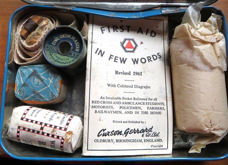 Vintage Car First Aid Kit - J&J - Made in England